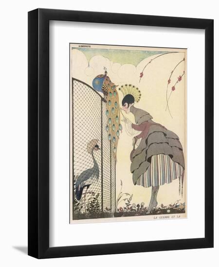 Satire on the Fashion for Voluminous Short Skirts and Use of Antique Styles-Gerda Wegener-Framed Photographic Print