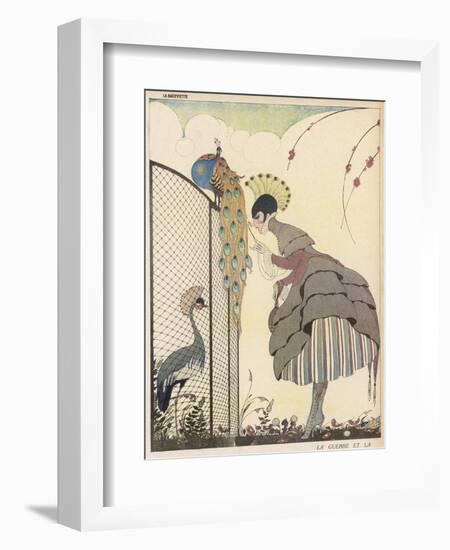 Satire on the Fashion for Voluminous Short Skirts and Use of Antique Styles-Gerda Wegener-Framed Photographic Print