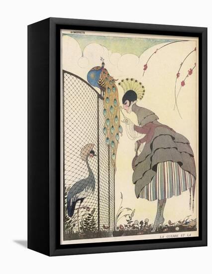 Satire on the Fashion for Voluminous Short Skirts and Use of Antique Styles-Gerda Wegener-Framed Premier Image Canvas