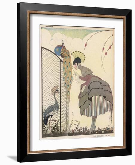 Satire on the Fashion for Voluminous Short Skirts and Use of Antique Styles-Gerda Wegener-Framed Photographic Print