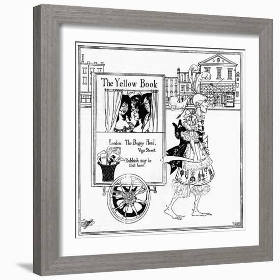 Satire on the Yellow Book-null-Framed Art Print