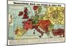 Satirical Map - Humoristische Karte Von Europa Im Jahre 1914-K. Lehmann-Dumont-Mounted Giclee Print