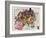 Satirical Map - The Illustration of the Great European War-Tanaka Ryozo-Framed Giclee Print