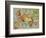 Satirical Map - The Insane Asylum-Louis Raemaekers-Framed Giclee Print