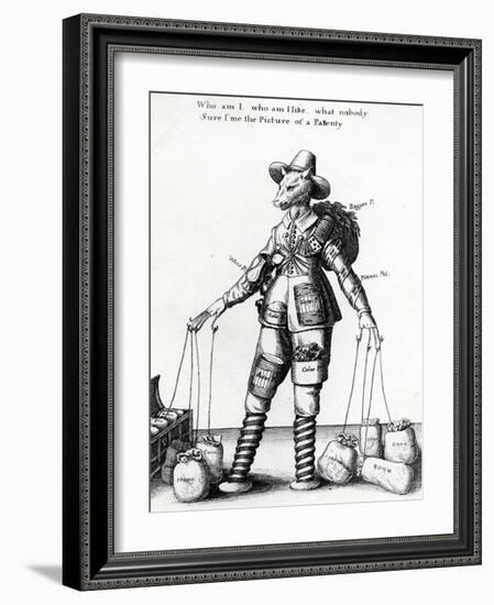 Satirical Print, 1641-1650-Wenceslaus Hollar-Framed Giclee Print