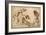 Satirical Subject with Characters from the Commedia Dell'Arte-Guercino (Giovanni Francesco Barbieri)-Framed Giclee Print