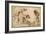 Satirical Subject with Characters from the Commedia Dell'Arte-Guercino (Giovanni Francesco Barbieri)-Framed Giclee Print