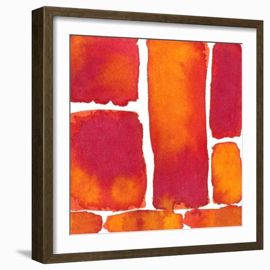 Saturated Blocks II-Renee W. Stramel-Framed Art Print