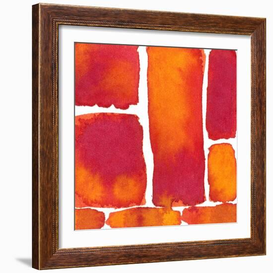 Saturated Blocks II-Renee W. Stramel-Framed Art Print