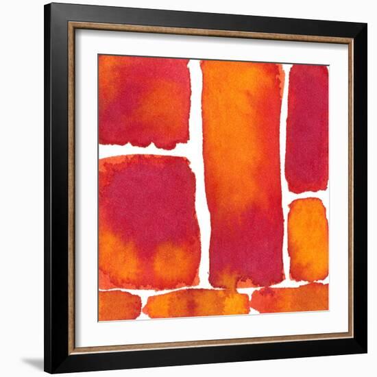 Saturated Blocks II-Renee W. Stramel-Framed Art Print