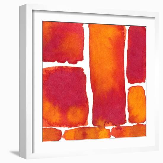 Saturated Blocks II-Renee W. Stramel-Framed Art Print