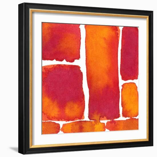 Saturated Blocks II-Renee W. Stramel-Framed Art Print