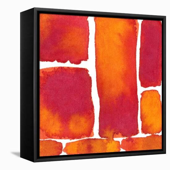 Saturated Blocks II-Renee W. Stramel-Framed Stretched Canvas