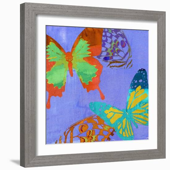 Saturated Butterflies IV-Sisa Jasper-Framed Art Print