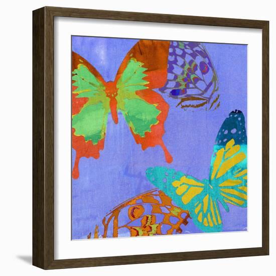 Saturated Butterflies IV-Sisa Jasper-Framed Art Print