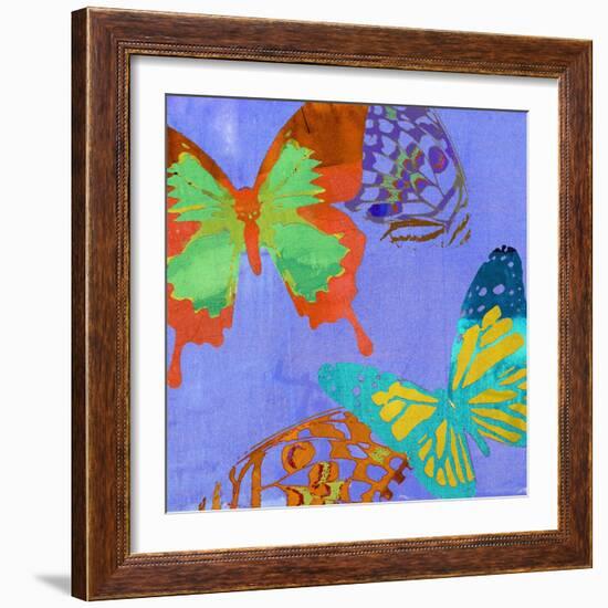 Saturated Butterflies IV-Sisa Jasper-Framed Art Print