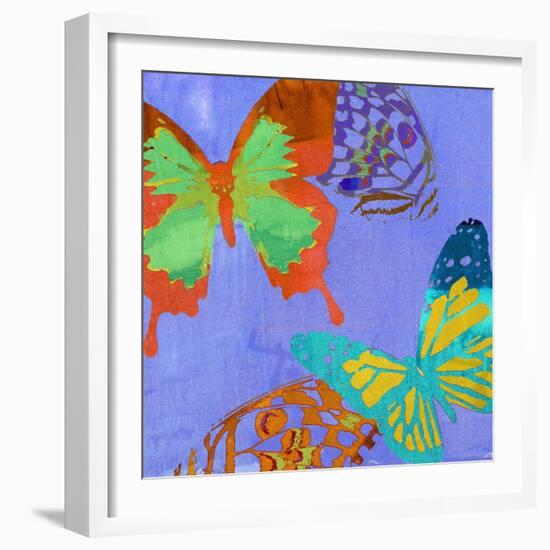 Saturated Butterflies IV-Sisa Jasper-Framed Art Print