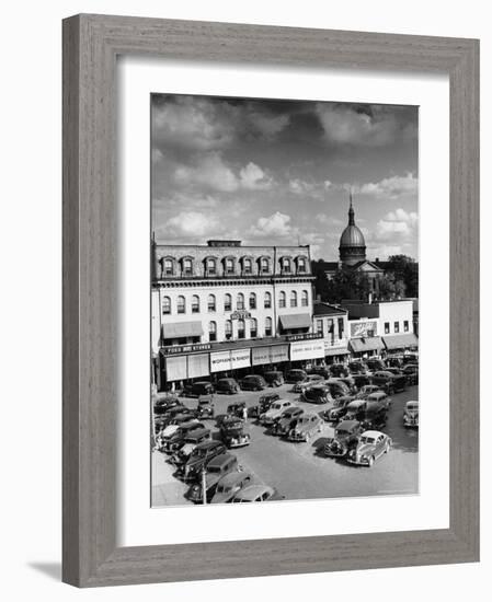 Saturday Afternoon on Main Street-Alfred Eisenstaedt-Framed Photographic Print