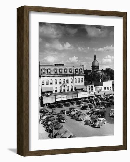 Saturday Afternoon on Main Street-Alfred Eisenstaedt-Framed Photographic Print