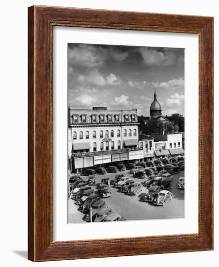 Saturday Afternoon on Main Street-Alfred Eisenstaedt-Framed Photographic Print