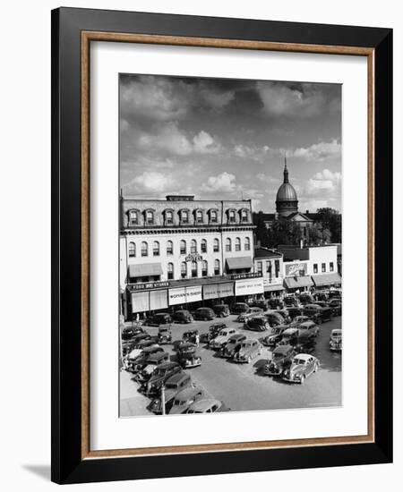 Saturday Afternoon on Main Street-Alfred Eisenstaedt-Framed Photographic Print