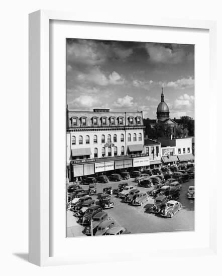 Saturday Afternoon on Main Street-Alfred Eisenstaedt-Framed Photographic Print