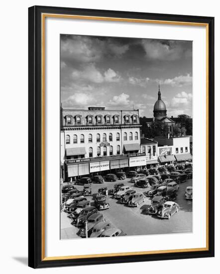 Saturday Afternoon on Main Street-Alfred Eisenstaedt-Framed Photographic Print