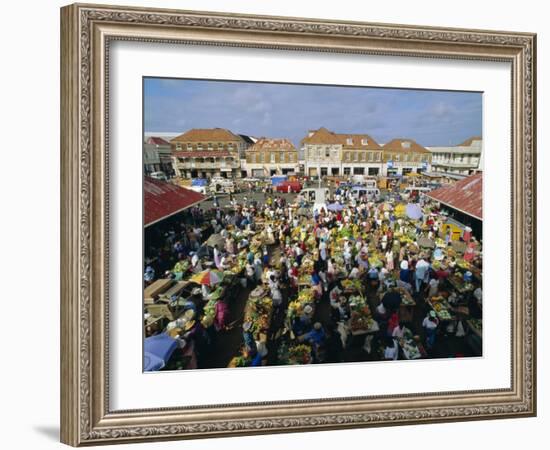 Saturday Market, St. Georges, Grenada, Windward Islands, West Indies, Caribbean, Central America-Sylvain Grandadam-Framed Photographic Print