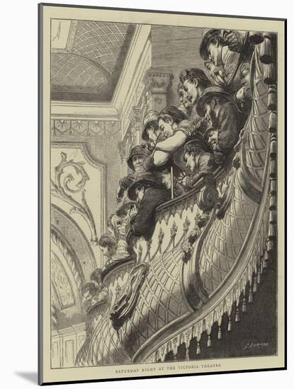 Saturday Night at the Victoria Theatre-Godefroy Durand-Mounted Giclee Print