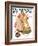 "Saturday Night Bath," Saturday Evening Post Cover, September 24, 1932-Joseph Christian Leyendecker-Framed Giclee Print