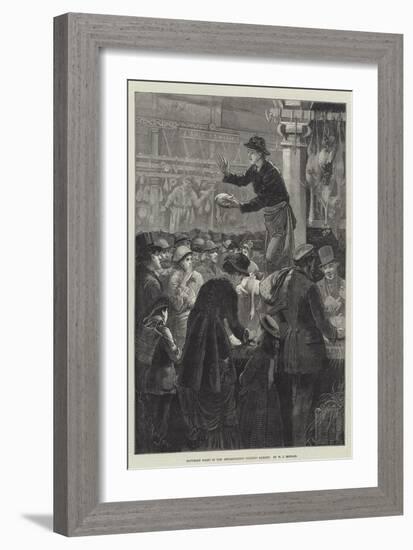 Saturday Night in the Metropolitan Poultry Market-Walter Jenks Morgan-Framed Giclee Print