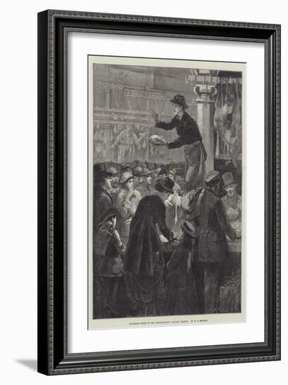 Saturday Night in the Metropolitan Poultry Market-Walter Jenks Morgan-Framed Giclee Print