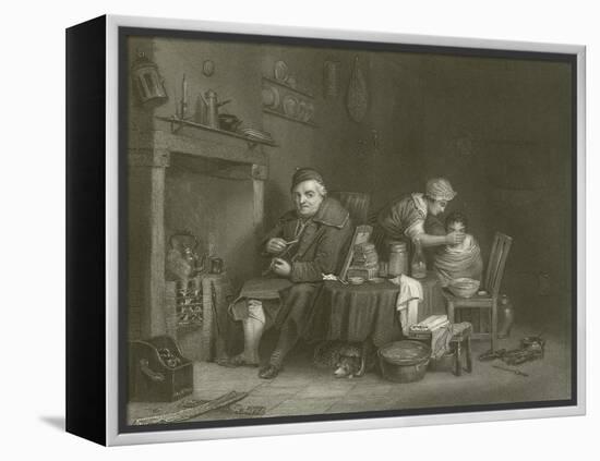 Saturday Night-Sir David Wilkie-Framed Premier Image Canvas