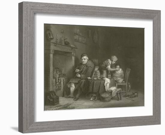 Saturday Night-Sir David Wilkie-Framed Giclee Print