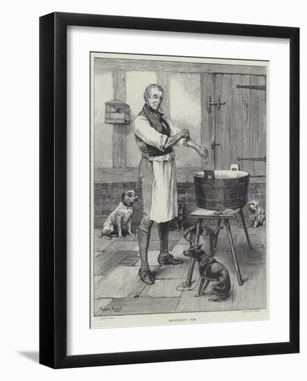 Saturday's Tub-Frank Dadd-Framed Giclee Print