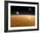 Saturn Above the Thick Atmosphere of its Moon Titan-Stocktrek Images-Framed Photographic Print