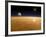 Saturn Above the Thick Atmosphere of its Moon Titan-Stocktrek Images-Framed Photographic Print