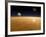 Saturn Above the Thick Atmosphere of its Moon Titan-Stocktrek Images-Framed Photographic Print