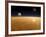 Saturn Above the Thick Atmosphere of its Moon Titan-Stocktrek Images-Framed Photographic Print