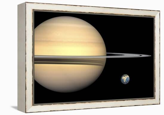 Saturn And Earth, Artwork-Walter Myers-Framed Premier Image Canvas