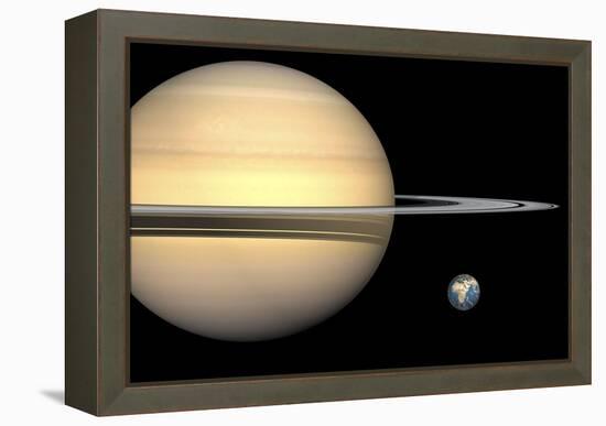 Saturn And Earth, Artwork-Walter Myers-Framed Premier Image Canvas