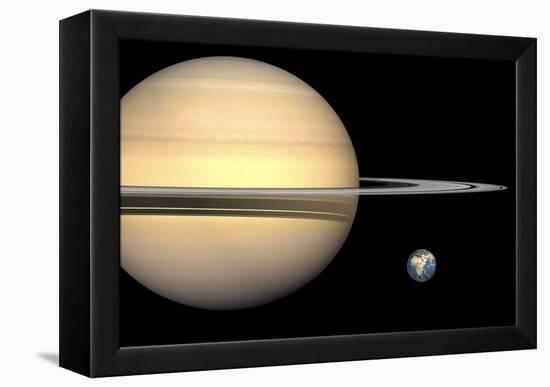 Saturn And Earth, Artwork-Walter Myers-Framed Premier Image Canvas