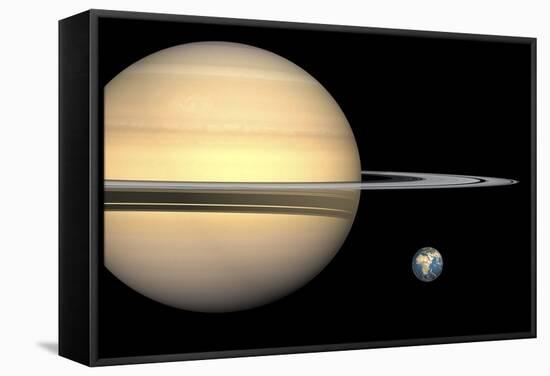 Saturn And Earth, Artwork-Walter Myers-Framed Premier Image Canvas