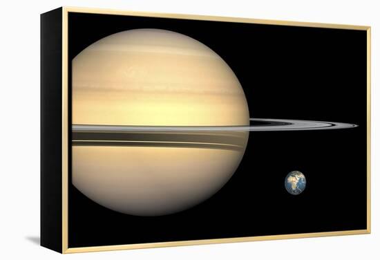 Saturn And Earth, Artwork-Walter Myers-Framed Premier Image Canvas