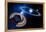 Saturn And Solar System-Detlev Van Ravenswaay-Framed Premier Image Canvas