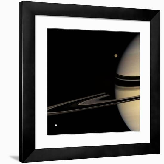 Saturn, Cassini Image-null-Framed Photographic Print