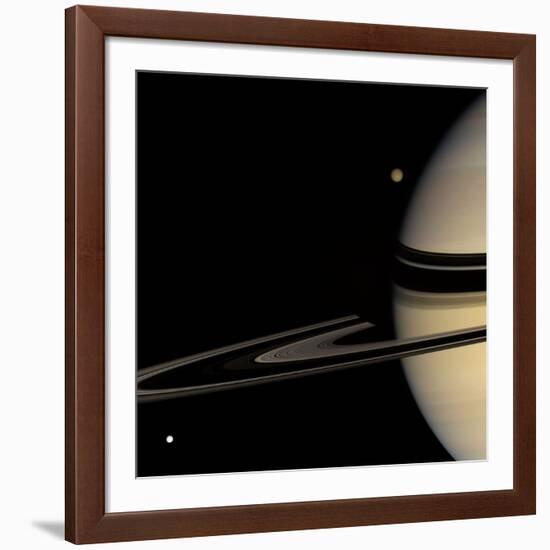 Saturn, Cassini Image--Framed Photographic Print