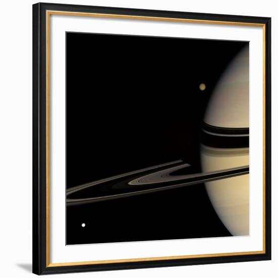 Saturn, Cassini Image--Framed Photographic Print