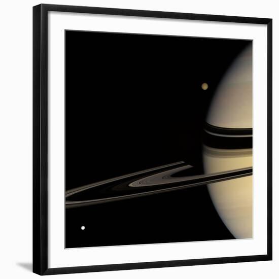 Saturn, Cassini Image-null-Framed Giclee Print