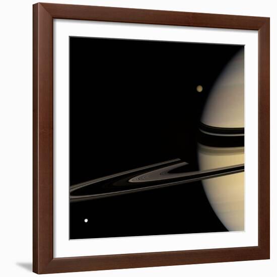 Saturn, Cassini Image-null-Framed Giclee Print